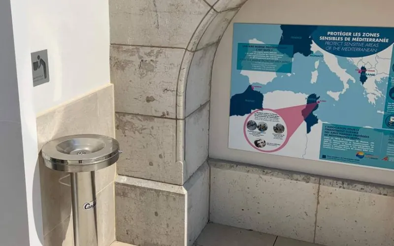 Canaletas instala sus fuentes de agua en el Museo Oceanográfico de Mónaco 